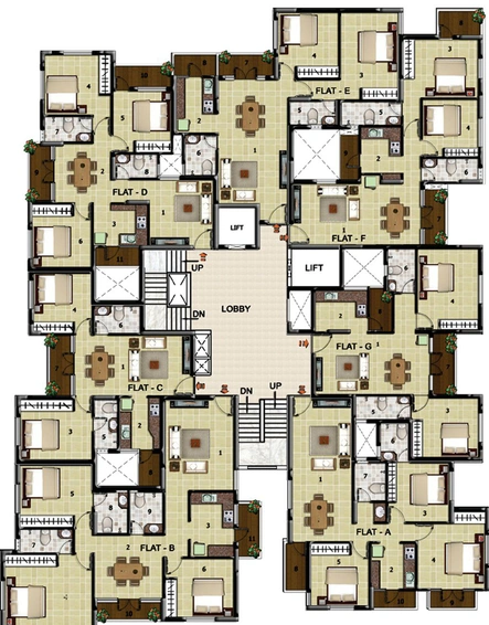 Floor Plan of JBM GST Grand in Vandalur, Chennai - Image 138673
