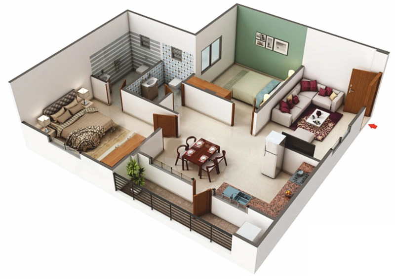 2 BHK Flat in VLR RRR Residency in Nizampet, Hyderabad - Image 806890