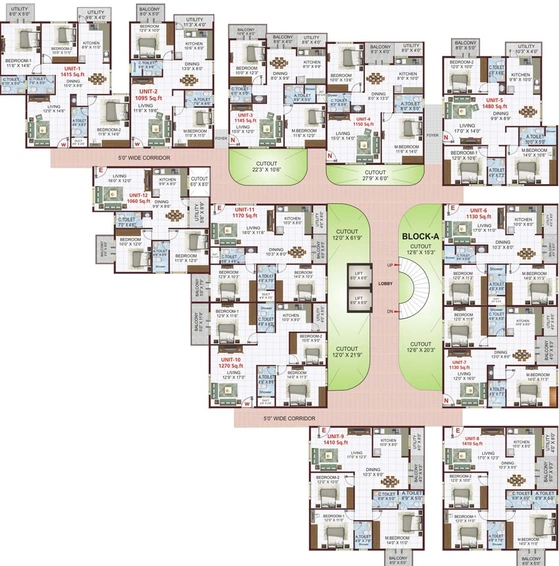 Floor Plan of MV Value Plus in Kanakapura, Bangalore - Image 138710