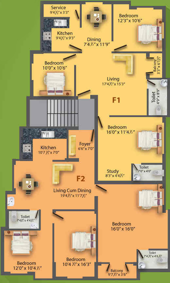 Floor Plan of MS Charan MM Poorna Phase 4 in Sembakkam, Chennai - Image 138718