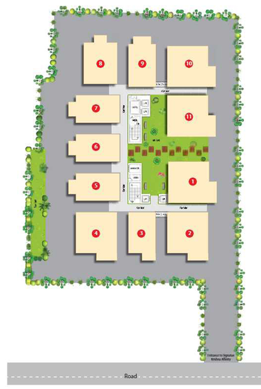Master Plan of Signature Krishna Affinity in Attapur, Hyderabad - Image 138771