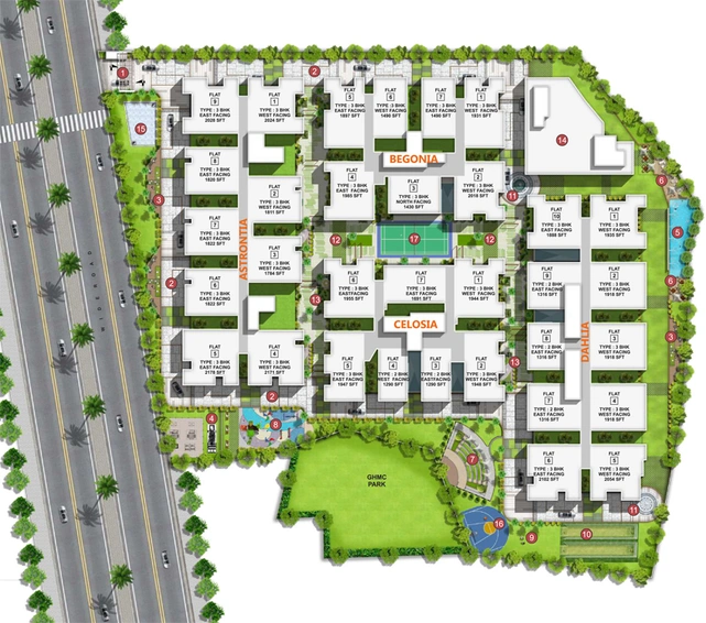 Master Plan of Sita Exotica in Kompally, Hyderabad - Image 138803
