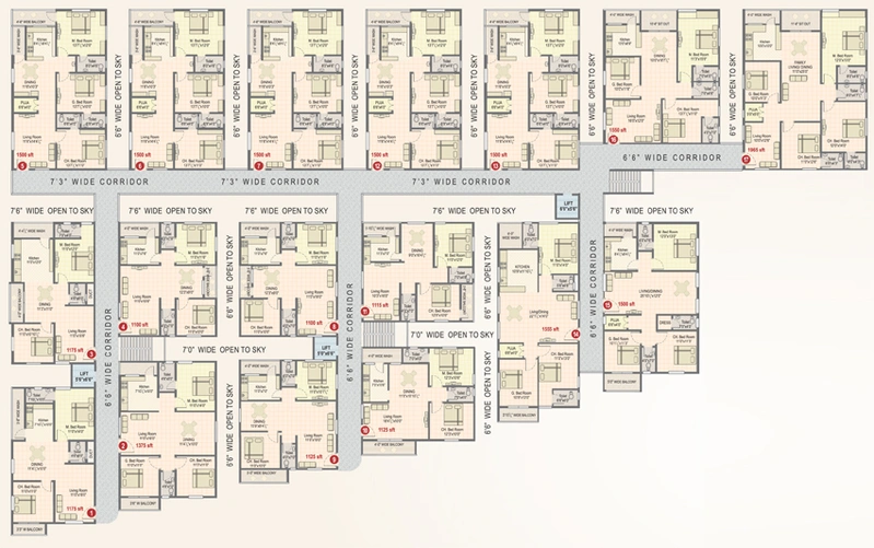 Floor Plan of Sree Vista in Patancheru, Hyderabad - Image 138820