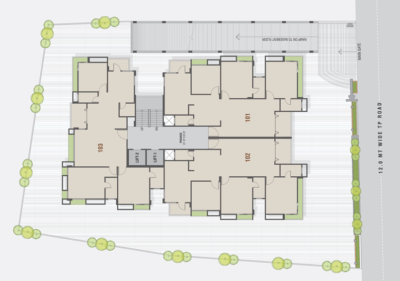 Master Plan of Nilima Solitaire Avenue in Vesu, Surat - Image 92982