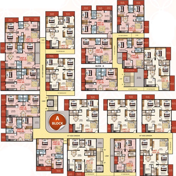 Floor Plan of Neeladri Kota Hills in Subramanyapura, Bangalore - Image 138844