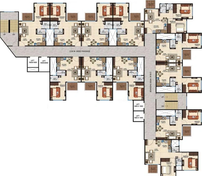 Floor Plan of Pashmina Brookswoods in Budigere Road, Bangalore - Image 138884