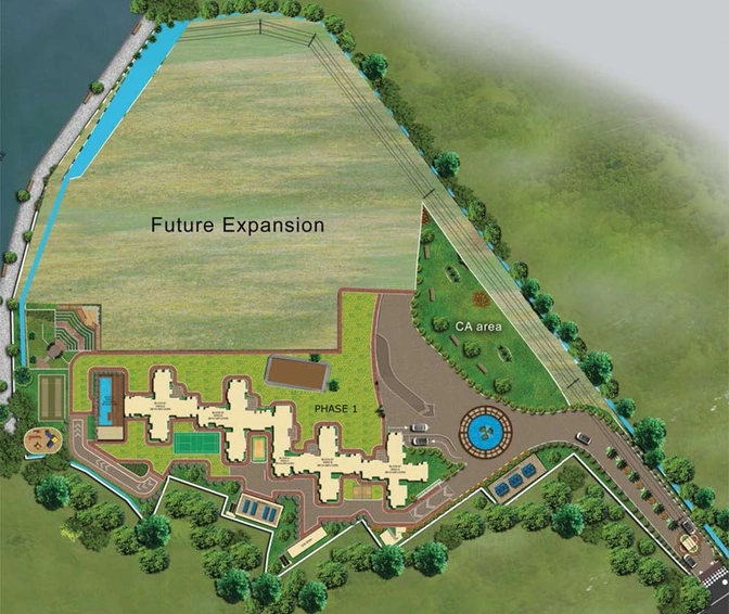 Master Plan of Pashmina Waterfront in Krishnarajapuram, Bangalore - Image 138895