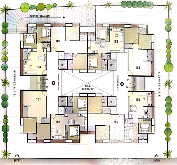 Master Plan of Tapi Arjun Homes in Katargam, Surat - Image 93253