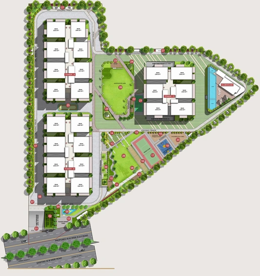 Master Plan of Vajram IXORA in Gopanpally, Hyderabad - Image 138983