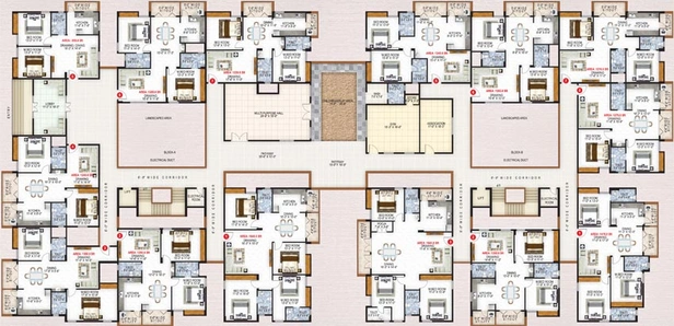 Floor Plan of Sree Jingle Heights in Horamavu, Bangalore - Image 139008