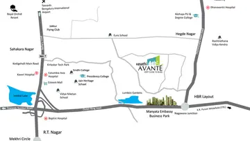 Location of Vasathi Avante - Image 139015