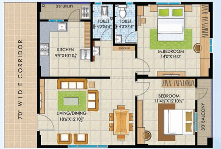 2 BHK Flat in Vasathi Navya in Chintal, Hyderabad - Image 807037
