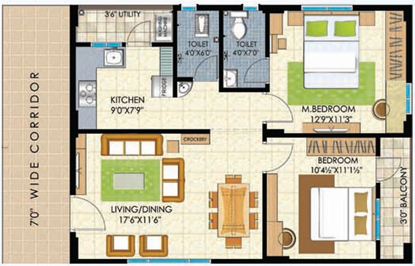 2 BHK Flat in Vasathi Navya in Chintal, Hyderabad - Image 807035