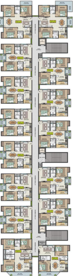 Floor Plan of LVS Heights in KR Puram, Bangalore - Image 139051