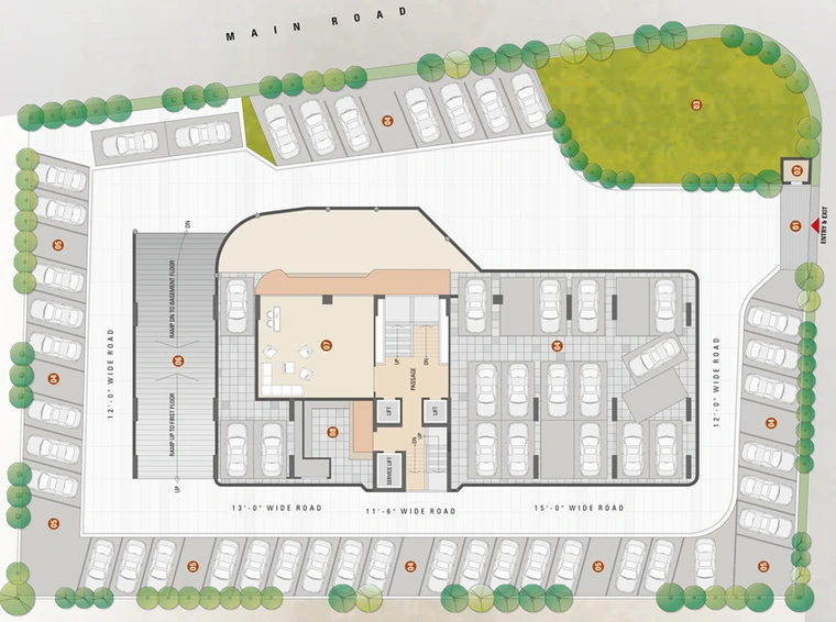 Master Plan of Dobariya Antriksh Luxuria in Katargam, Surat - Image 93037