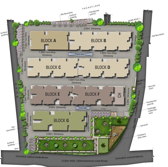 Master Plan of Isha Gayatri in Kolapakkam, Chennai - Image 139082