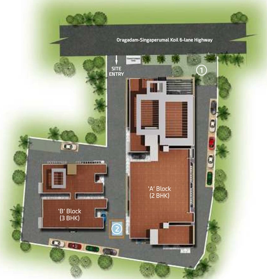 Master Plan of Lifestyle Happinest in Singaperumal Koil, Chennai - Image 139098