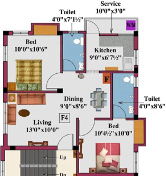 2 BHK Flat in Rajus Lake View in Kolathur, Chennai - Image 807078
