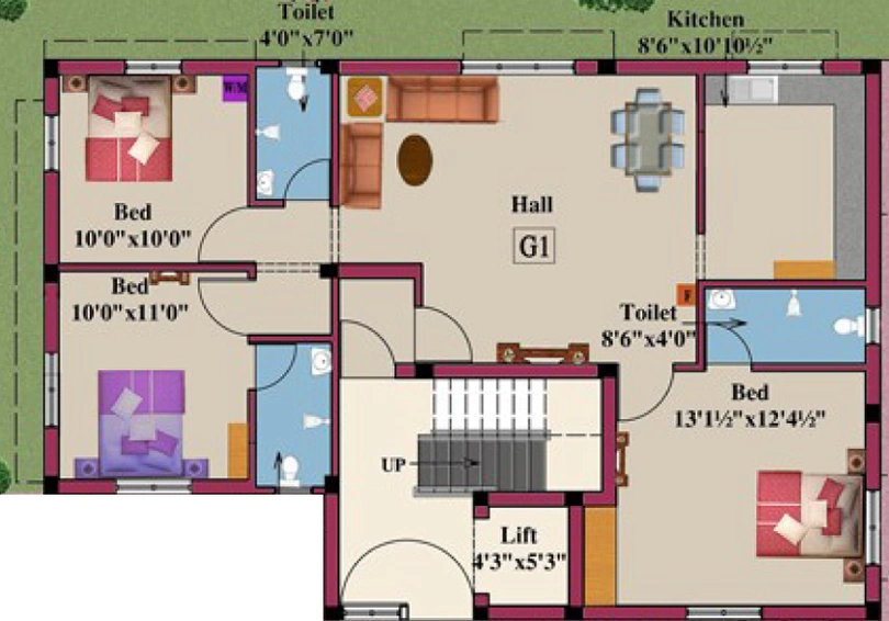 3 BHK Flat in Rajus Lake View in Kolathur, Chennai - Image 807080