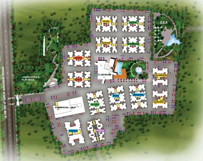 Master Plan of Sabari Serenity in Siruseri, Chennai - Image 139144