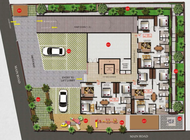 Master Plan of Subhsan Shyam Signature in Doddakammanahalli, Bangalore - Image 139160