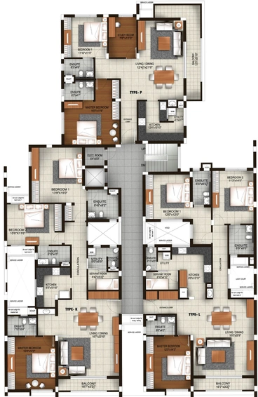 Floor Plan of Indus Anantya in Navalur, Chennai - Image 139166