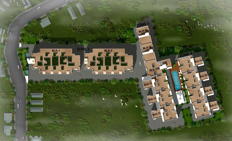 Master Plan of Indus Anantya in Navalur, Chennai - Image 139167