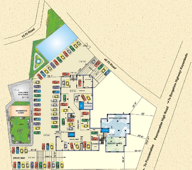Master Plan of Jamals Luxor in Kattupakkam, Chennai - Image 140315