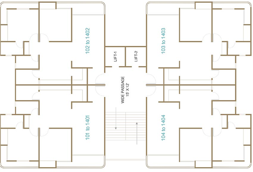 Floor Plan of Divine Lakemont in Chhani, Vadodara - Image 93060