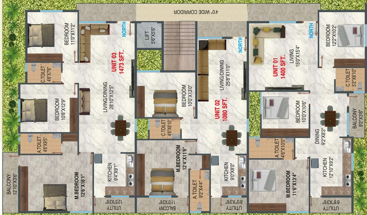 Floor Plan of Lavish Sai Enclave in Chikkanagamangala, Bangalore - Image 144224