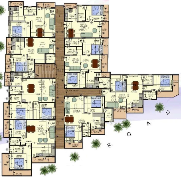 Floor Plan of Shubham Lakshmi Lake View in Jigani, Bangalore - Image 144209