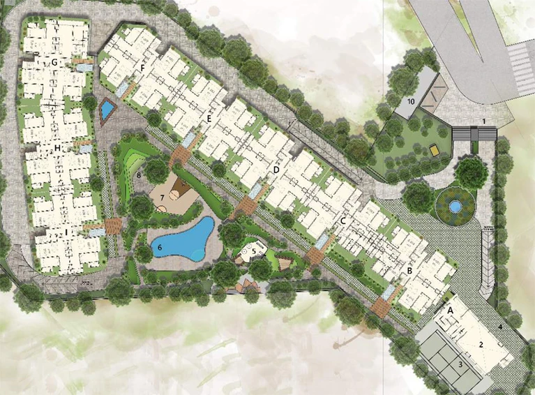 Master Plan of Inner Spaces Meadow In the Sun in Haralur, Bangalore - Image 142531