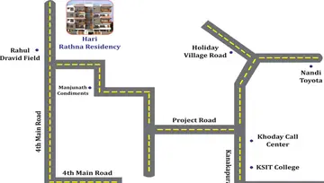 Location of Taurus Hari Rathna Residency - Image 143262