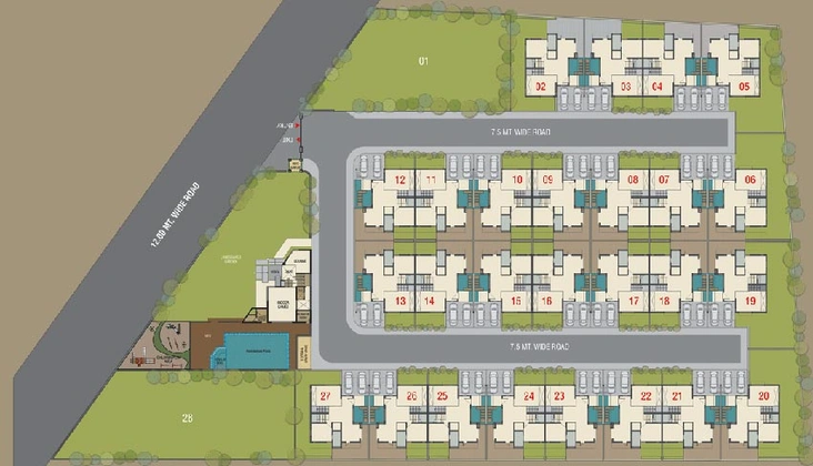 Master Plan of Empyrean Grassfields in Sevasi, Vadodara - Image 93081