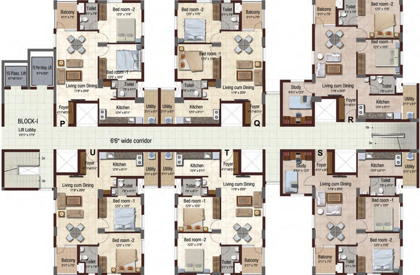 Floor Plan of Kochar Panchsheel in Ambattur, Chennai - Image 139433