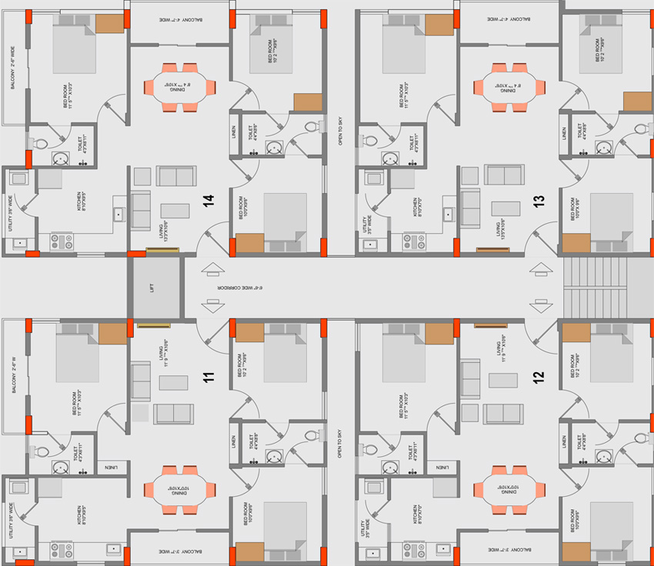 Floor Plan of ALPS Aurora in Bommasandra, Bangalore - Image 139479