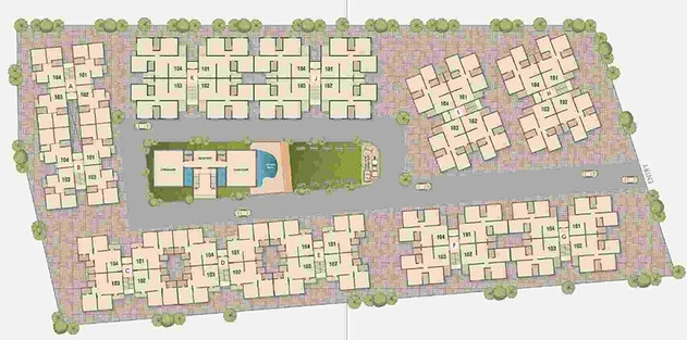 Master Plan of Fortune Greenfields 3 in Vasna Bhayli Main Road, Vadodara - Image 93191