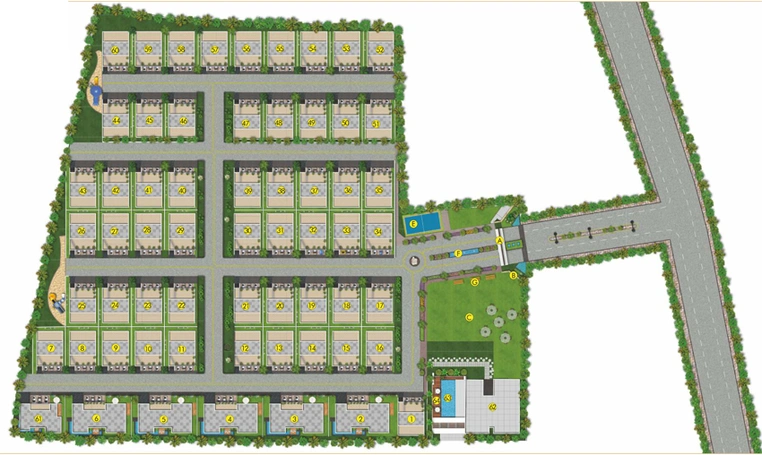 Master Plan of Aadhya Advaita in Kismatpur, Hyderabad - Image 139530