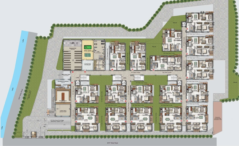 Master Plan of Aravind Balaji Divine in Kompally, Hyderabad - Image 139562