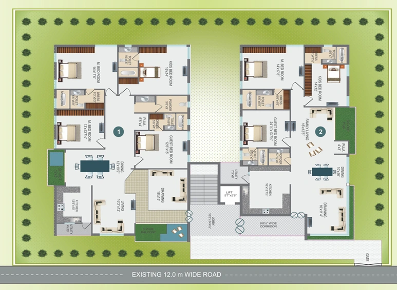Master Plan of HSR Tulips in Banjara Hills, Hyderabad - Image 139622