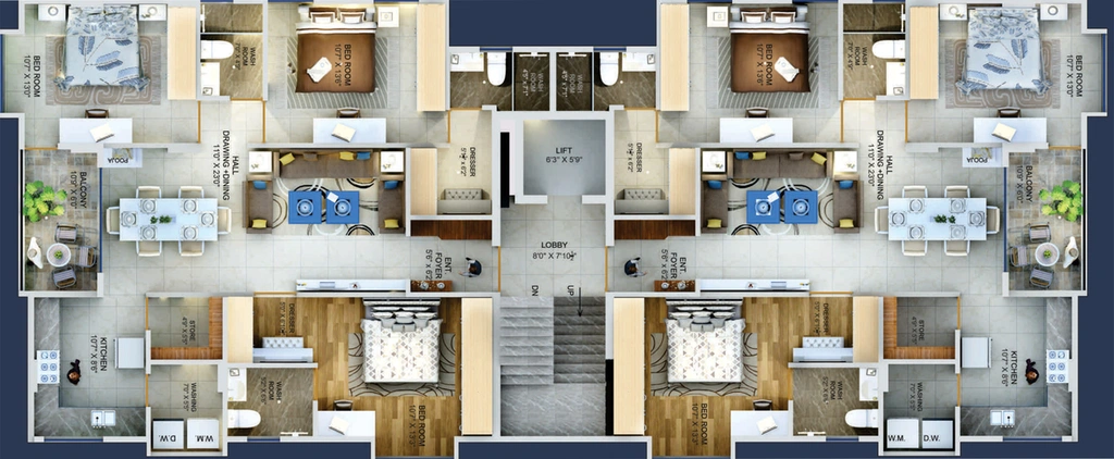 Floor Plan of Mahendra Shiv Rudra in Laxmi Nagar, Nagpur - Image 145727