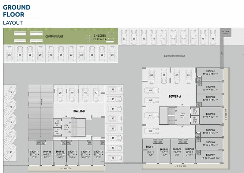 Master Plan of Shree Hari Darshan Sky in Chhani, Vadodara - Image 93202
