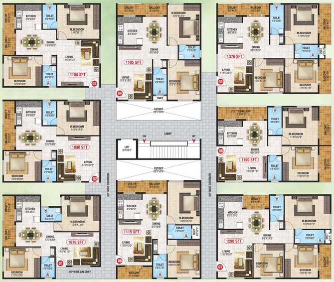 Floor Plan of SV Nest in Sarjapur, Bangalore - Image 139794