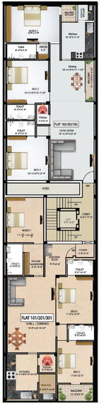 Floor Plan of Galaxy Ramakrishna in Tondiarpet, Chennai - Image 139853