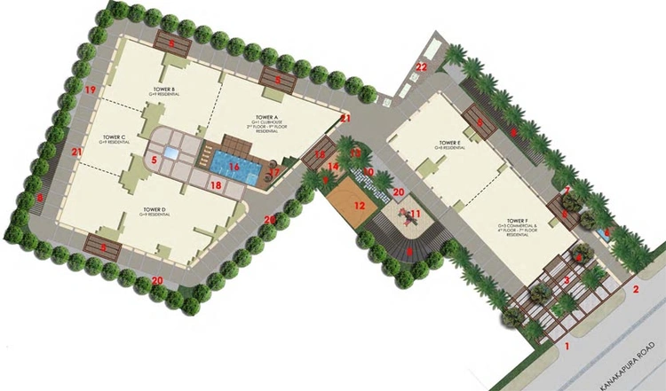 Master Plan of Century Central in Kanakapura, Bangalore - Image 139893