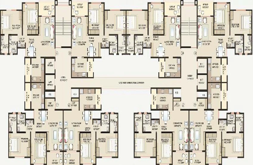 Floor Plan of Anmol Nayantara Park in Indira Nagar, Nashik - Image 139919