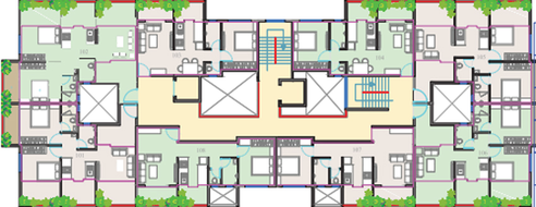 Floor Plan of Bhavik Arina in Panchavati, Nashik - Image 139950