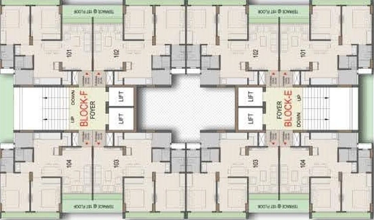Floor Plan of Siddhi Aarohi Nimbus in Bopal, Ahmedabad - Image 139975