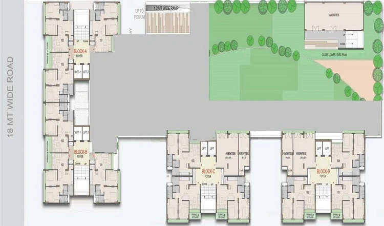 Master Plan of Siddhi Aarohi Nimbus in Bopal, Ahmedabad - Image 139976