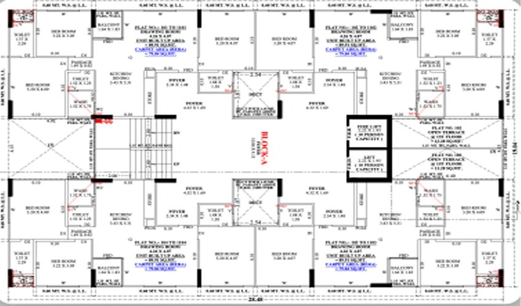 Floor Plan of Swaminarayan Altezza Pros in Kathwada, Ahmedabad - Image 139994